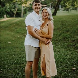 Cinched Neck Slip Dress